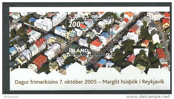 153 ISLANDE 2005 - Toits De La Capitale (Yvert BF 39) Neuf ** (MNH) Sans Trace De Charniere - Neufs