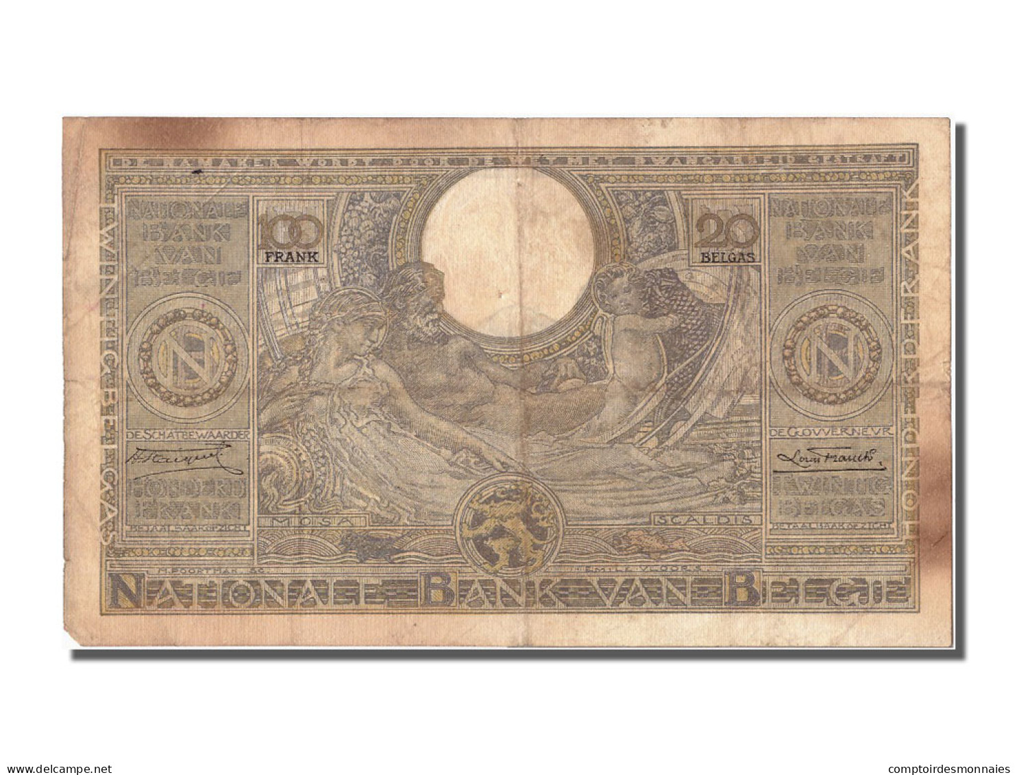 Billet, Belgique, 100 Francs-20 Belgas, 1934, 1934-04-06, TTB - Sonstige & Ohne Zuordnung