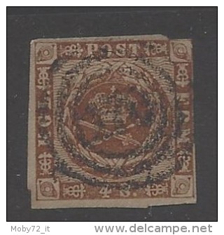 Danimarca - 1858 - Usato/used - Corona - Mi N. 7b - Oblitérés