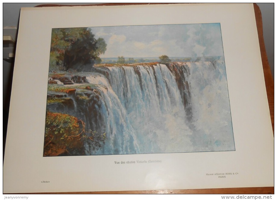 Zimbabwe. Vue Des Chutes Victoria. Zambèze. Photogravure. 1914. - Zimbabwe