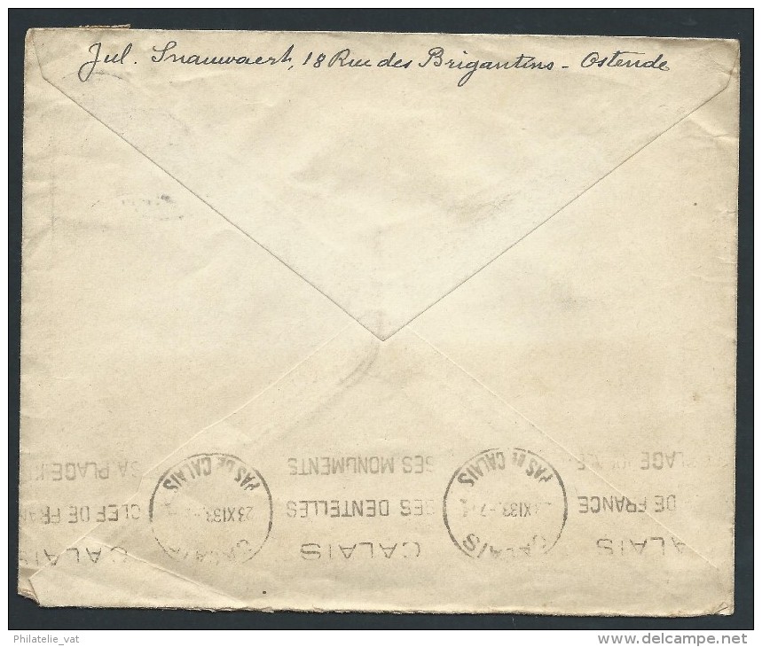 BELGIQUE - Enveloppe Pour Calais En 1933 -  A Voir - Lot P13913 - Brieven En Documenten