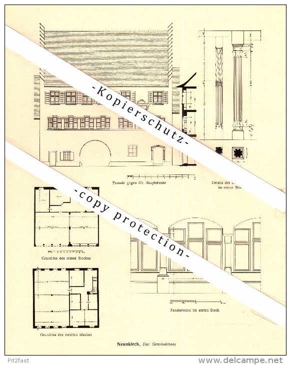 Photographien / Ansichten , 1918 , Neunkirch , Prospekt , Architektur , Fotos !!! - Neunkirch