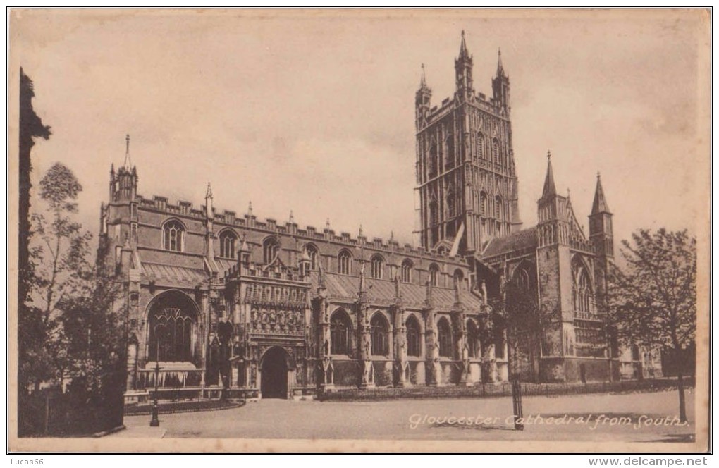 C1920 GLOUCESTER CATHEDRAL FROM SOUTH - Gloucester