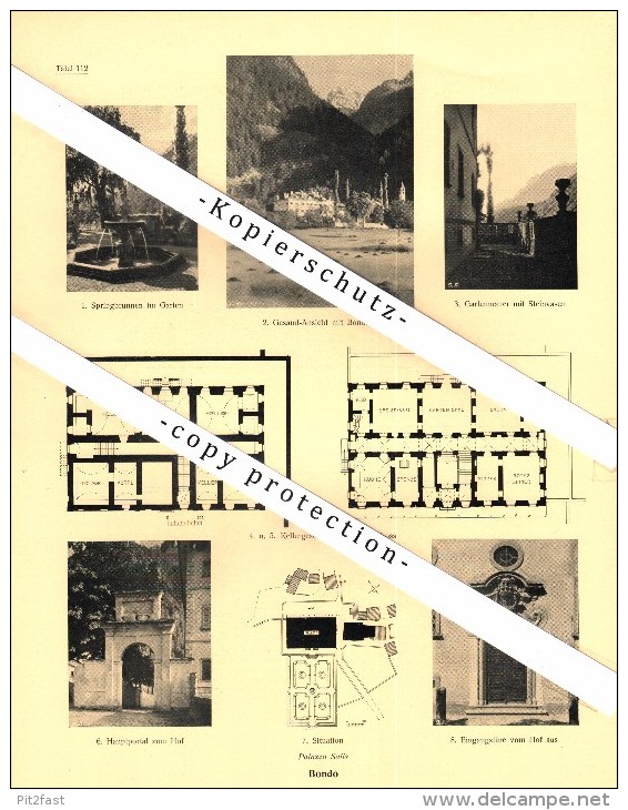 Photographien / Ansichten , 1923 , Bondo , Promontogno , Castasegna , Kr. Bregaglia , Prospekt , Architektur , Fotos !!! - Bondo