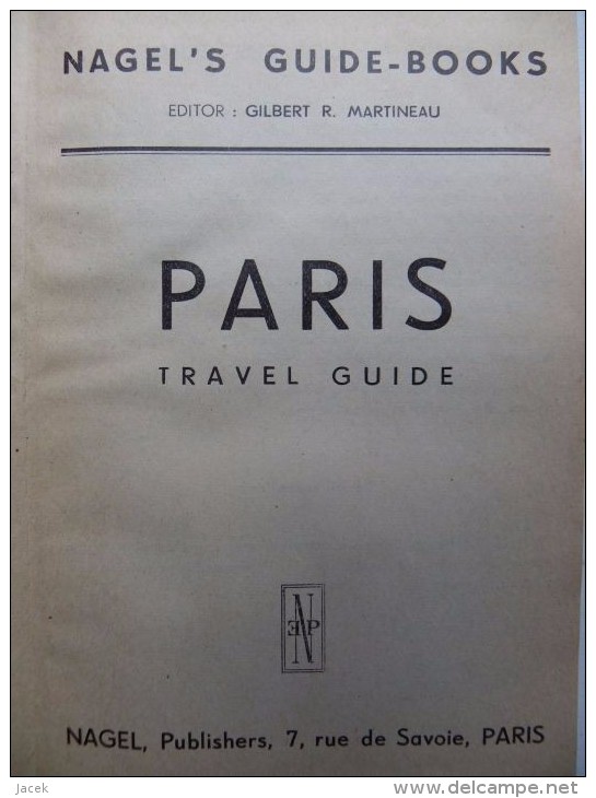 Nagels Paris / Guide 1950 Year - 1950-Heden