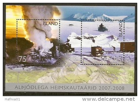 Iceland 2007.  International Polar Year. Souvenir Sheet. Michel Bl.42 MNH. - Blocs-feuillets