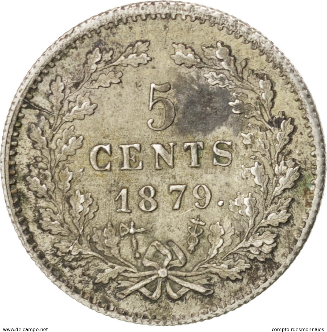 Monnaie, Pays-Bas, William III, 5 Cents, 1879, SUP, Argent, KM:91 - 1849-1890 : Willem III