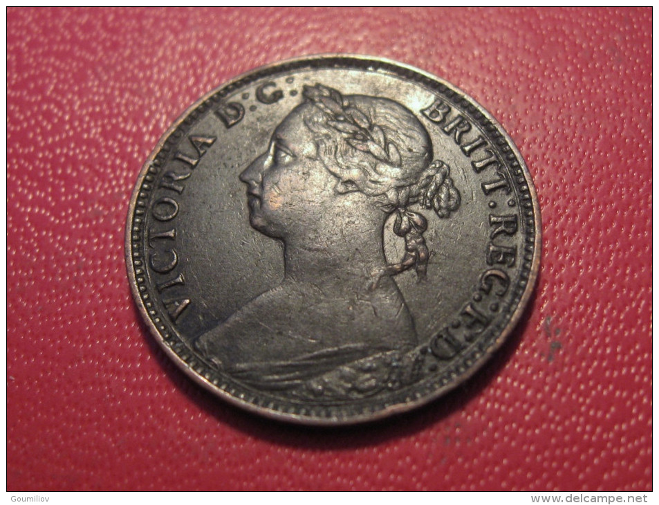 Grande-Bretagne - UK - Farthing 1891 Victoria 5192 - B. 1 Farthing