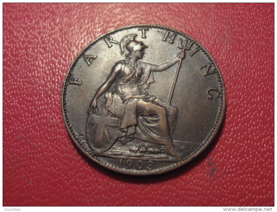 Grande-Bretagne - UK - Farthing 1903 Edward VII 5172 - B. 1 Farthing