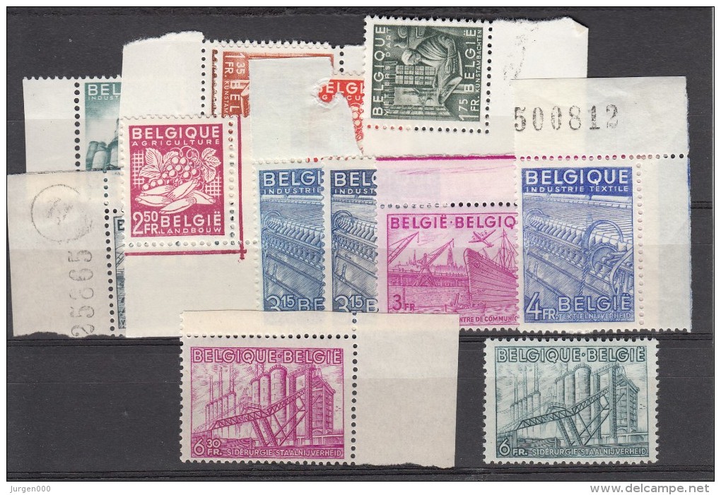 Nr 761/766, 767/772 **, Met Randinscripties !!!, Cote = +73 € (X11755) - 1948 Export