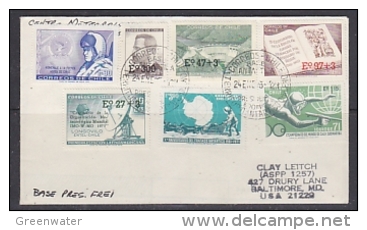 Chile 1973 Base Presidente Frei Cover Ca 24 1 1973 (26524) - Bases Antarctiques