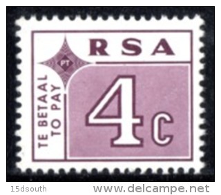 South Africa - 1972 Postage Due 4c (**) # SG D77 , Mi Porto 73 - Postage Due