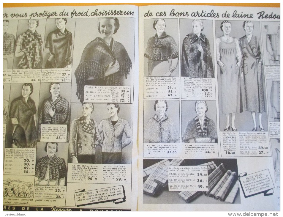 Catalogue spécial  / La Redoute Hiver  1937-1938/Filatures de la Redoute/ROUBAIX/1938    CAT118