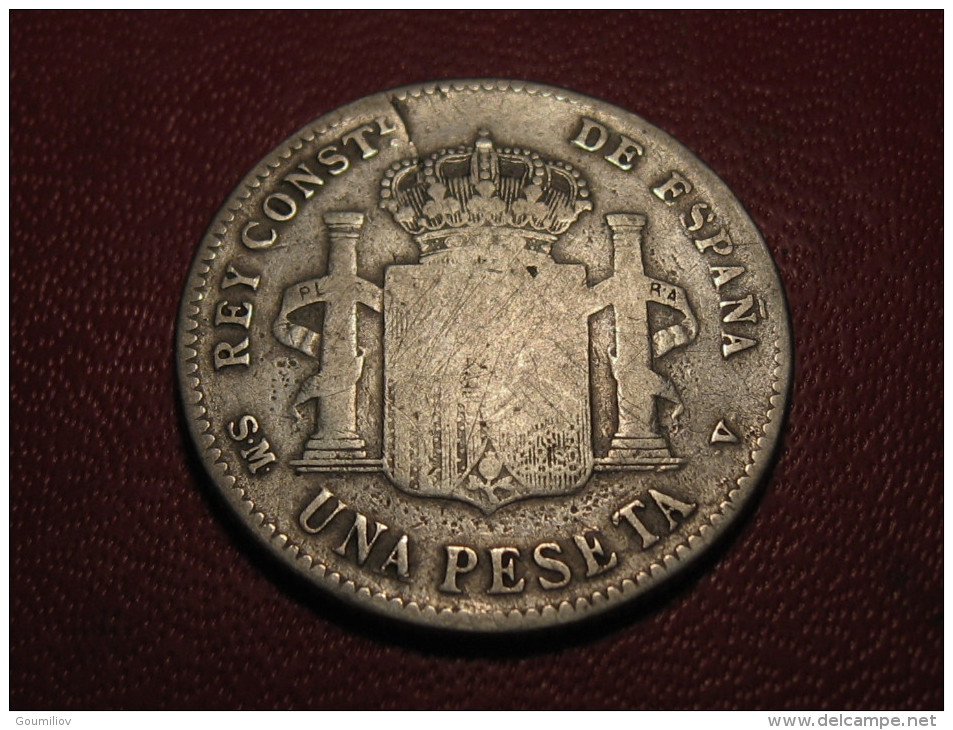 Espagne - Spain - Una Peseta 1900 Alfonso XIII 6368 - Primi Conii