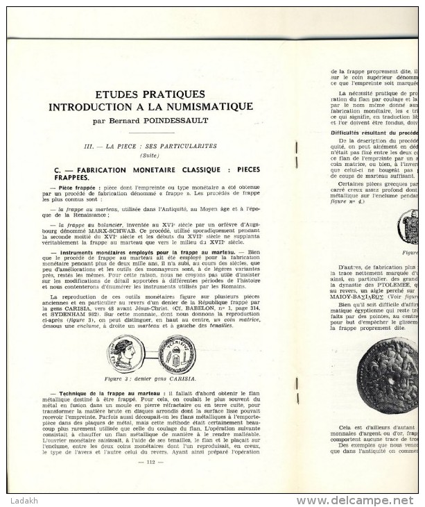 BROCHURE CAHIERS NUMISMATIQUES # S.E.N.A. BULLETIN MARS 1965 # N° 4 - Français