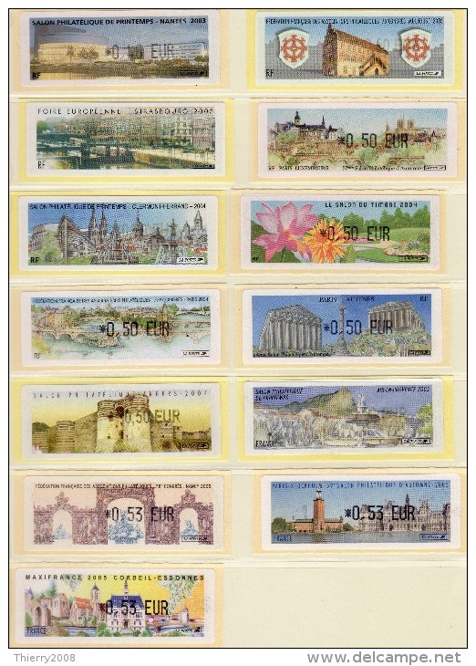 Lot De 44 Vignettes Oiseaux De Jubert/Illustrées/etc... Neuf **  TTB - 1999-2009 Illustrated Franking Labels