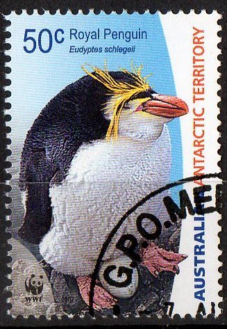 Australian Antarctic 2007 Endangered Species 50c Royal Penguin With Egg CTO - Gebruikt