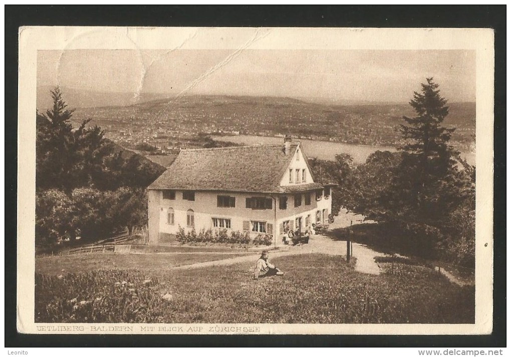 BALDERN ZH Uetliberg Zürichsee Restaurant Stallikon 1917 - Stallikon