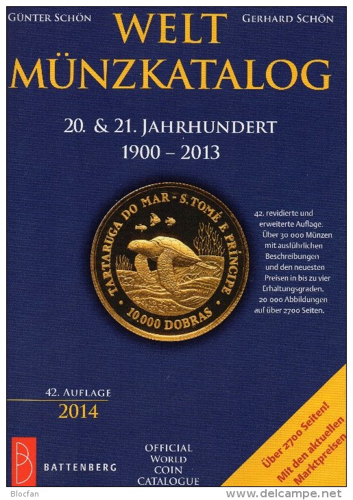 Coins Of The World Welt-Münzkatalog 2014 Schön New 50€ Münzen 20/21.Jahrhundert A-Z Europa Amerika Afrika Asien Oceanien - Other - Europe