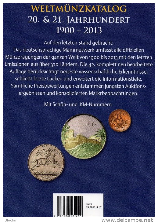 Coins Of The World Welt-Münzkatalog 2014 Schön New 50€ Münzen 20/21.Jahrhundert A-Z Europa Amerika Afrika Asien Oceanien - Autres – Europe