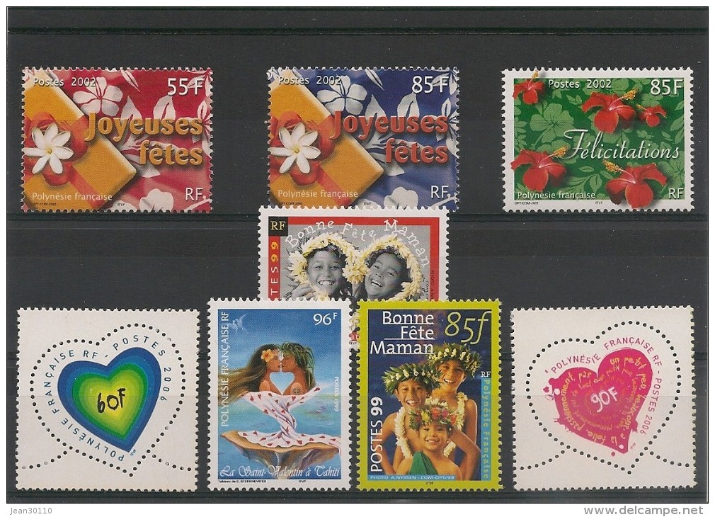 POLYNÉSIE Timbres De  Message Années 1999/2006  Tous** - Collections, Lots & Séries