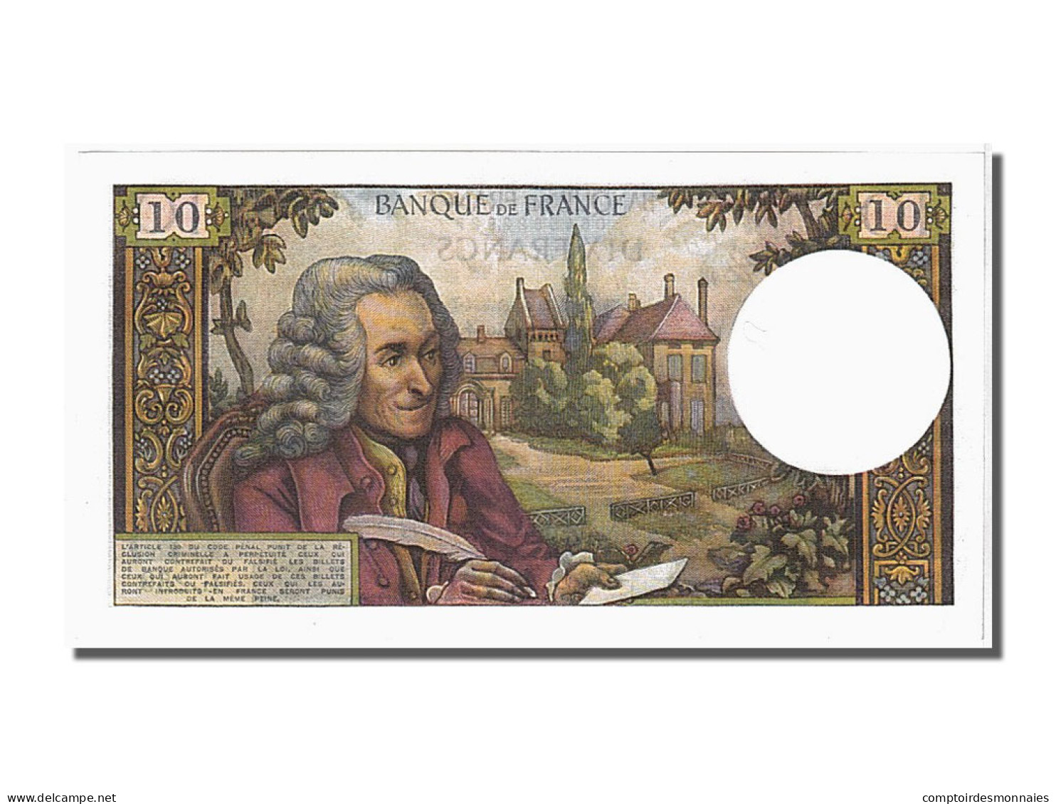 Billet, France, 10 Francs, 10 F 1963-1973 ''Voltaire'', 1966, 1966-07-07, SPL - 10 F 1963-1973 ''Voltaire''