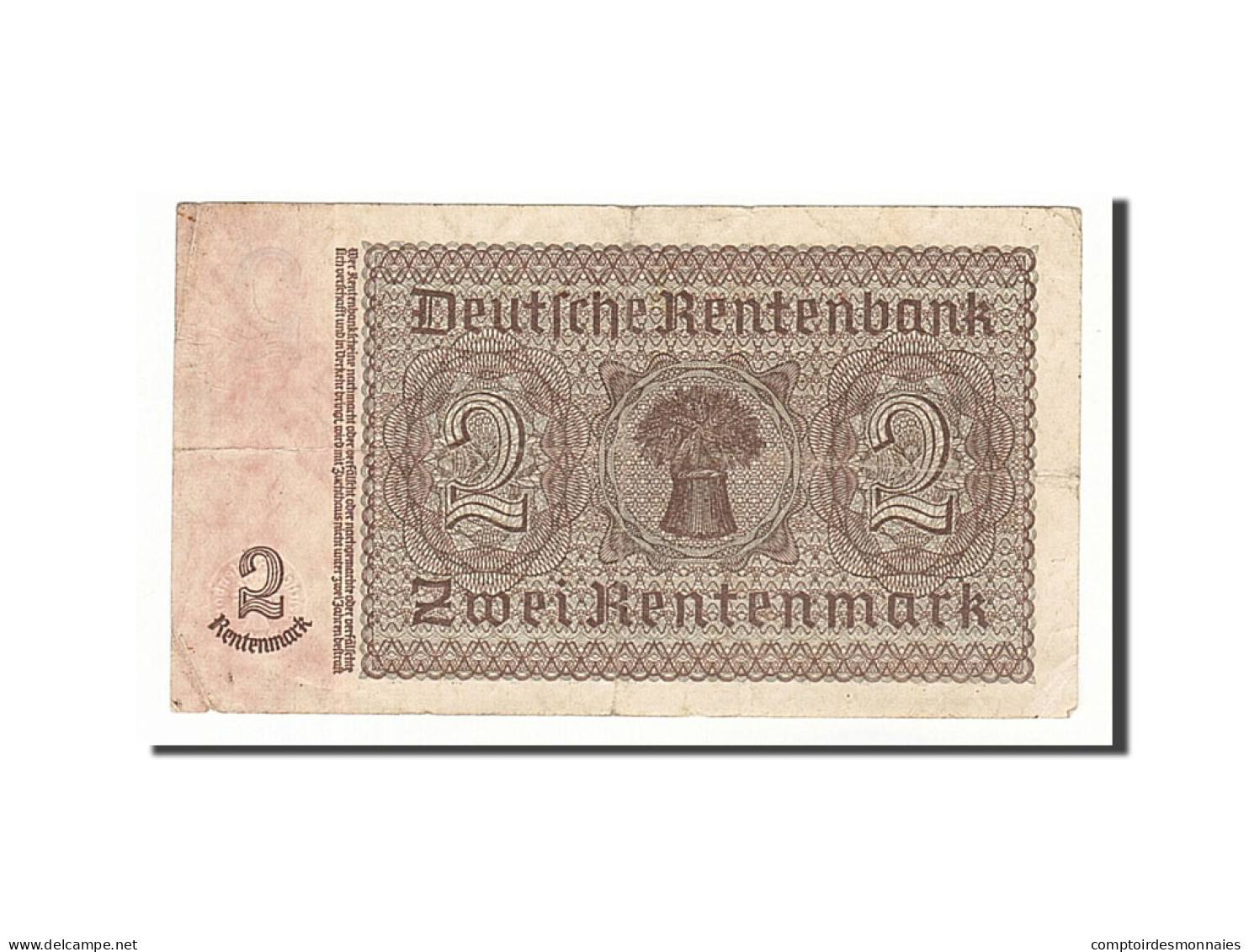 Billet, Allemagne, 2 Rentenmark, 1937, 1937-01-30, KM:174b, TB+ - [13] Bundeskassenschein