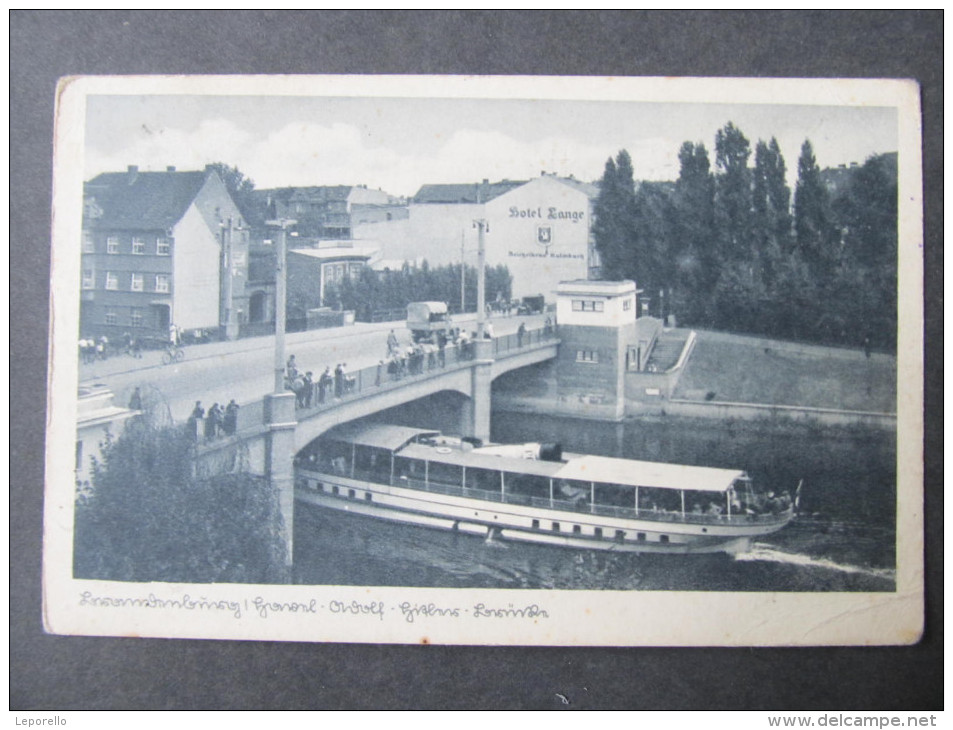 AK BRANDENBURG A.Havel Hitlerbrücke M.Schiff Ca.1940  /// D*18571 - Brandenburg