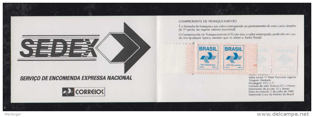 Brazil Brasil Booklet MH CD17 ** MNH 1991 - Cuadernillos