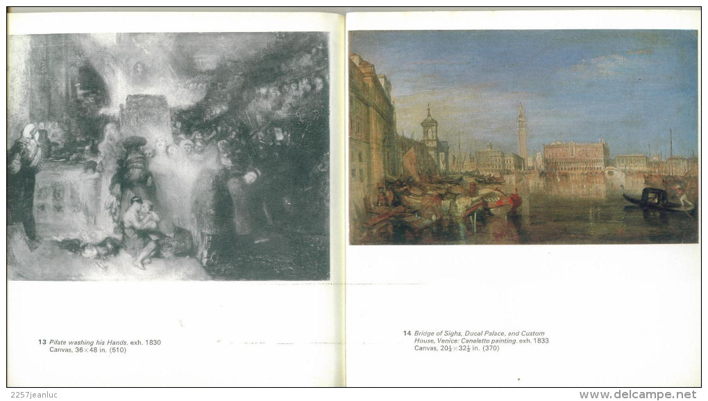 Turner Later Vvorks By Martin Butlin Tate Gallery Published By Order Of The Trustees 1965. - Fotografie