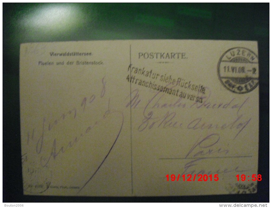 Flüelen Und Der Bristenstock 1908 Vierwaldstättersee - Flüelen