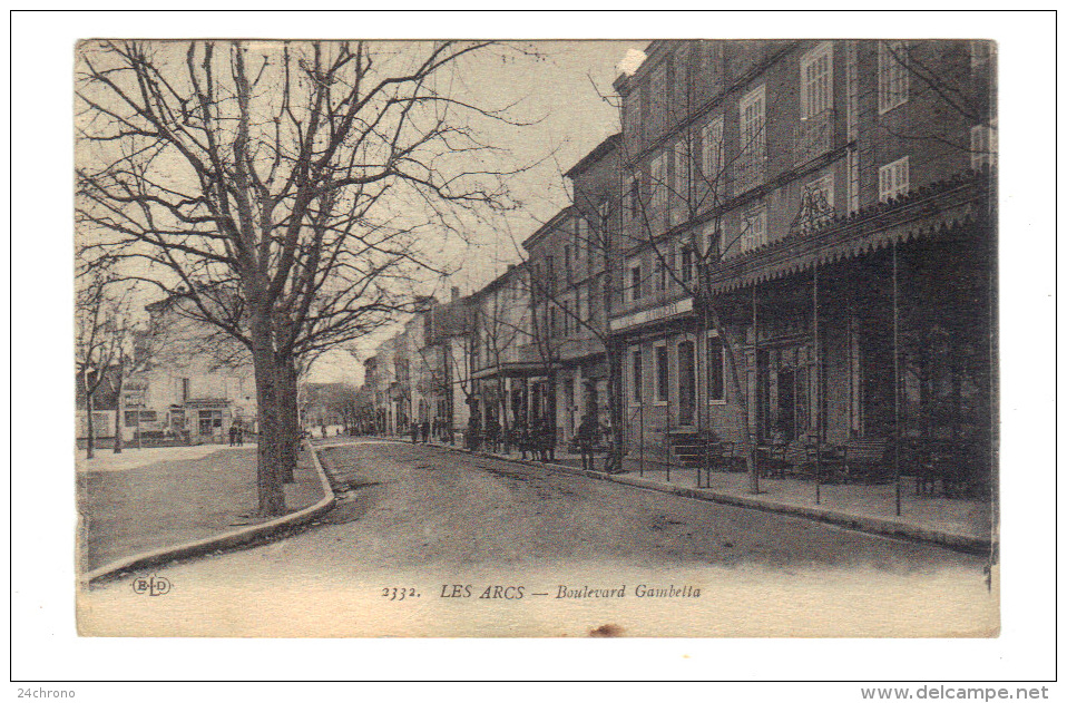 Les Arcs: Boulevard Gambetta, 4è Zouaves, 73è Compagnie Tunis (15-3983) - Les Arcs