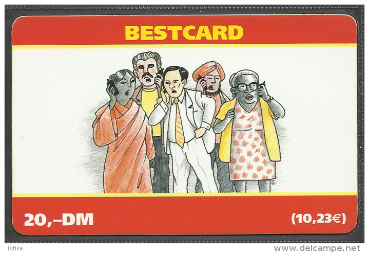 Germany, Bestcard, Prepaid, Talking People, 20,- DM. - Cellulari, Carte Prepagate E Ricariche