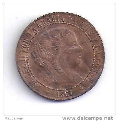 ESPAGNE - 2 1/2 Centimos  1867 - First Minting