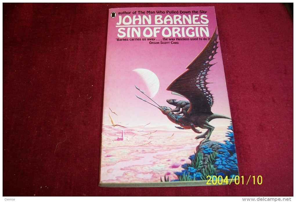 JOHN BARNES  ° SIN OF ORIGIN - Science Fiction