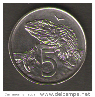 NUOVA ZELANDA 5 CENTS 1988 - Nieuw-Zeeland