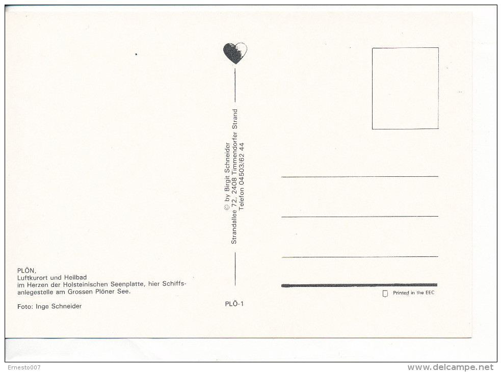 PK-CP Deutschland, Plön, Ungebraucht, Siehe Bilder!*) - Ploen