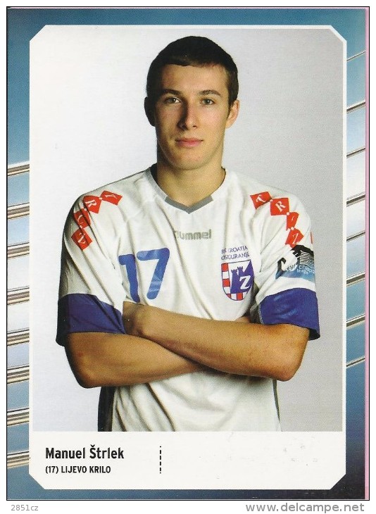 Handball - Manuel Štrlek (17) , RK Croatia Osiguranje Zagreb, Croatia, Commemorative Card - Handball