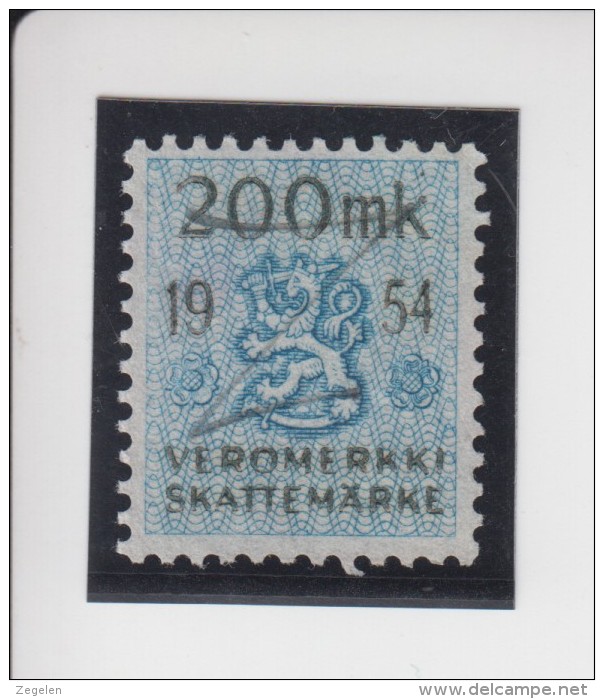 Finland: Fiskale Zegel/revenue Income Tax Cataloog Barefoot 48; Jaar 1954 - Revenue Stamps