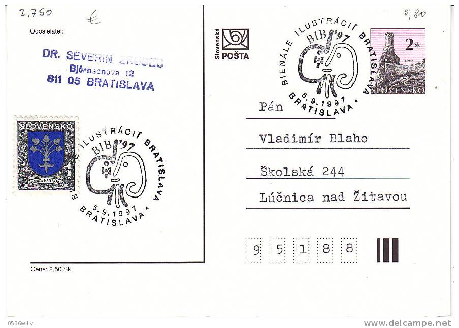 Slowakei-Bratislava 1997. Biennale Der Buchillustrationen (2.750) - Lettres & Documents