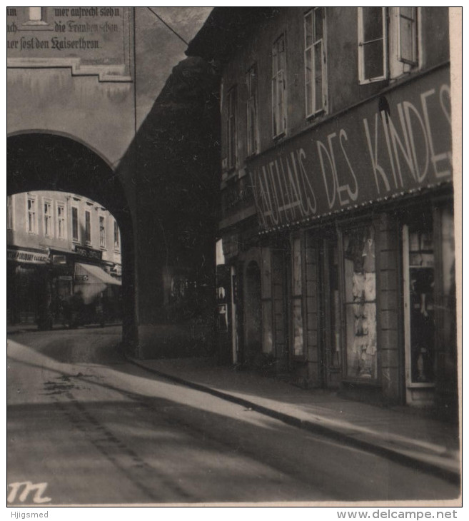 Austria Österreich Steiermark Leoben Stadt Turm Advertisement Shop Post Card Postkarte Karte Carte Postale POSTCARD - Leoben