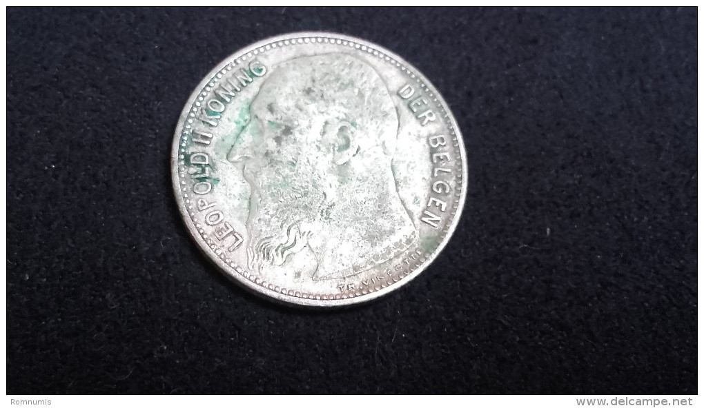 1 Franc 1904 - Léopold II - Type Vinçotte En Néerlandais - 1 Franc