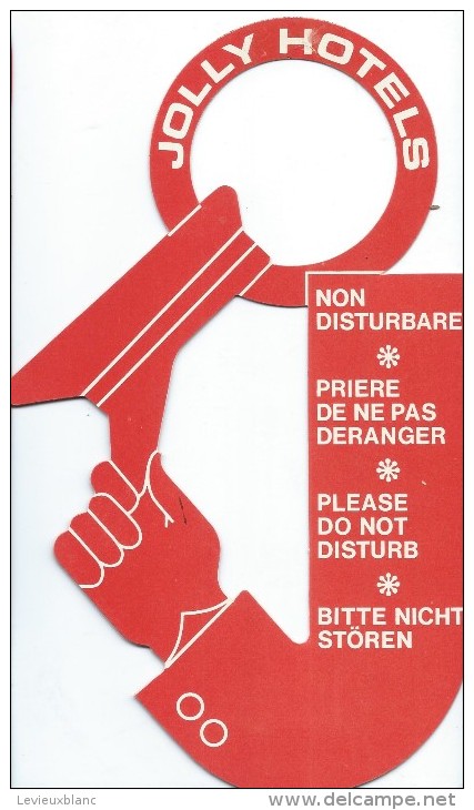 Hotellerie/Do Not Disturb/Jolly Hotels /Années 70-80  DND11 - Autres & Non Classés