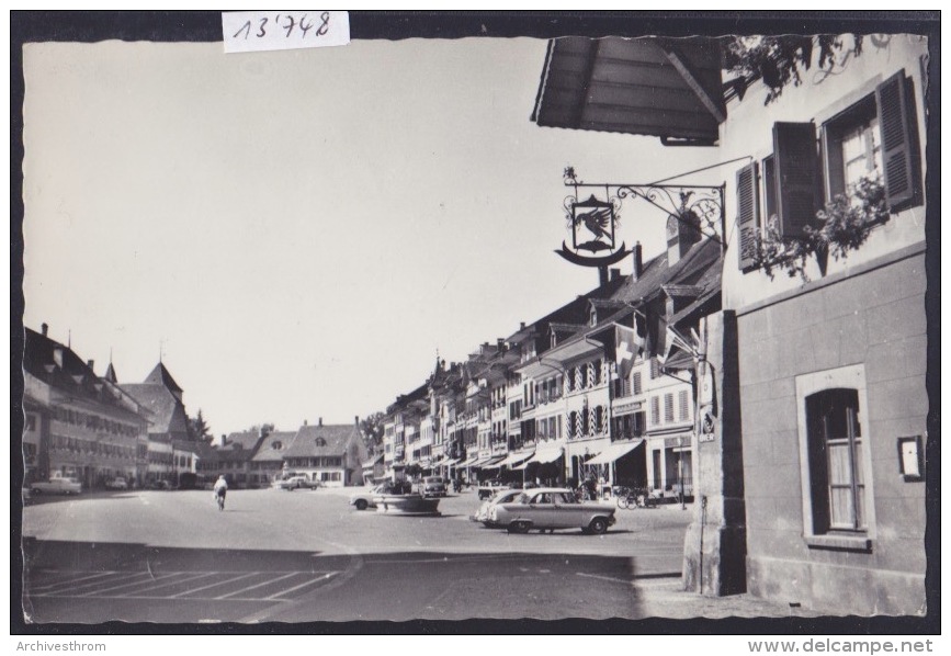 Aarberg : Platz (ca 1960) ; Restes De Colle Au Verso (13´748) - Aarberg