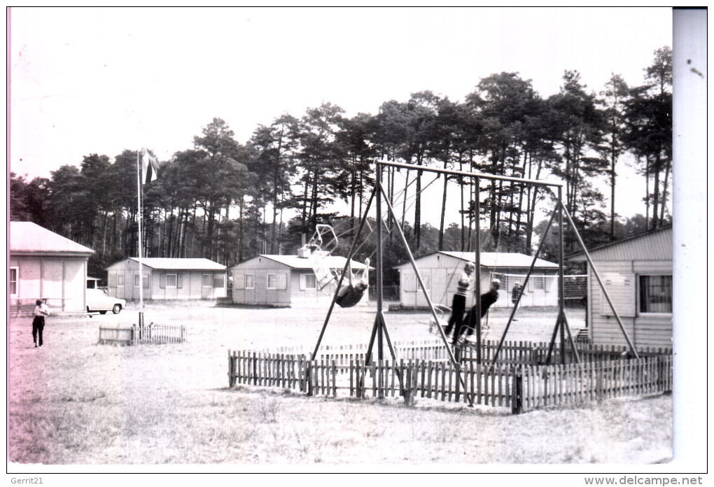 0-2120 UECKERMÜNDE - BELLIN, Urlaubersiedlung VEB Papier Schwedt, Kinderschaukel - Ueckermuende