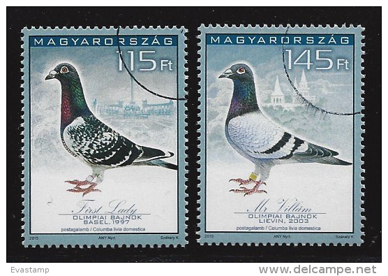 HUNGARY-2015. SPECIMEN - Cpl.Set - 34th Carrier Pigeons´Olympics,Budapest - Prove E Ristampe