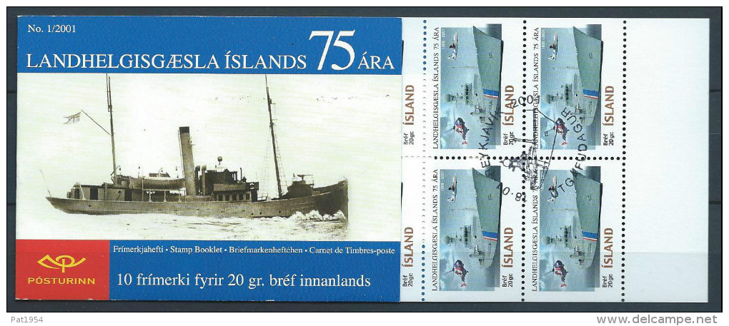 Islande 2001 Carnet Oblitéré C908 Bateau Garde Côtes - Carnets