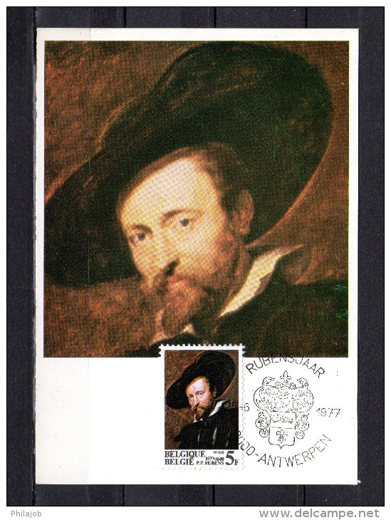 BELGIQUE 1977 : Carte Maximum " P.P. RUBENS ". N° YT 1856. Parfait état. CM - Rubens