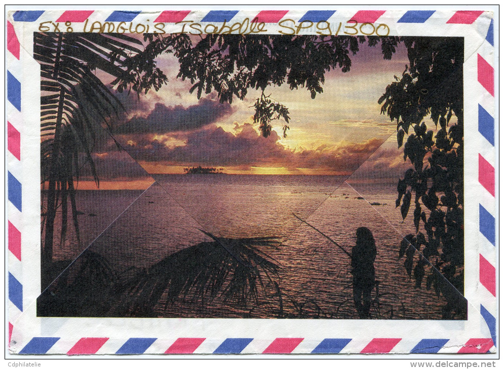 POLYNESIE LETTRE PAR AVION DEPART PAPEETE 3-9-1984 POLYNESIE FRANCAISE POUR LA FRANCE - Storia Postale