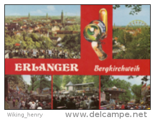 Erlangen - Mehrbildkarte 19  Bergkirchweih - Erlangen